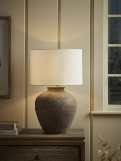 Aged Ceramic Table Lamp