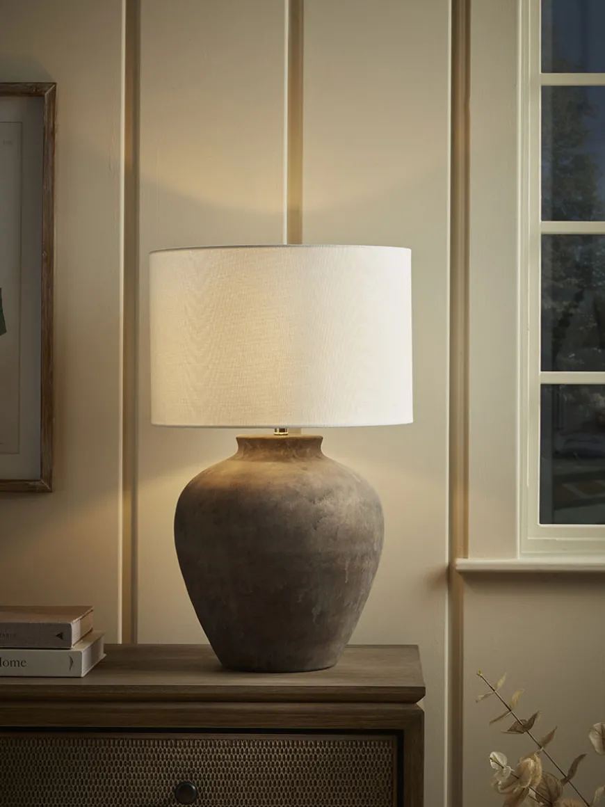Aged Ceramic Table Lamp