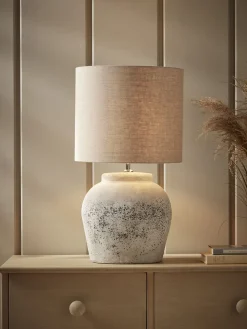 Aged Concrete Table Lamp