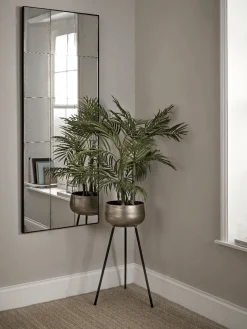 Aged Glass Full Length Panel Mirror