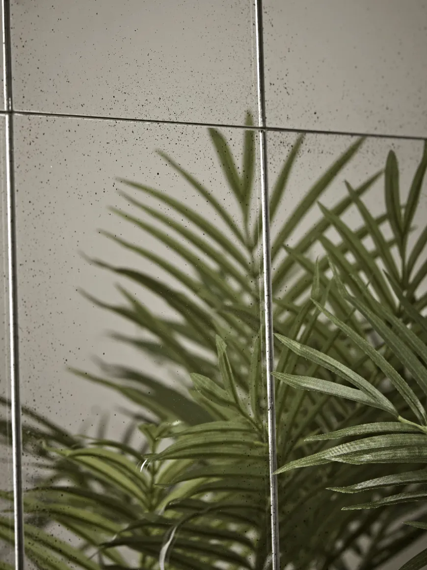 Aged Glass Full Length Panel Mirror