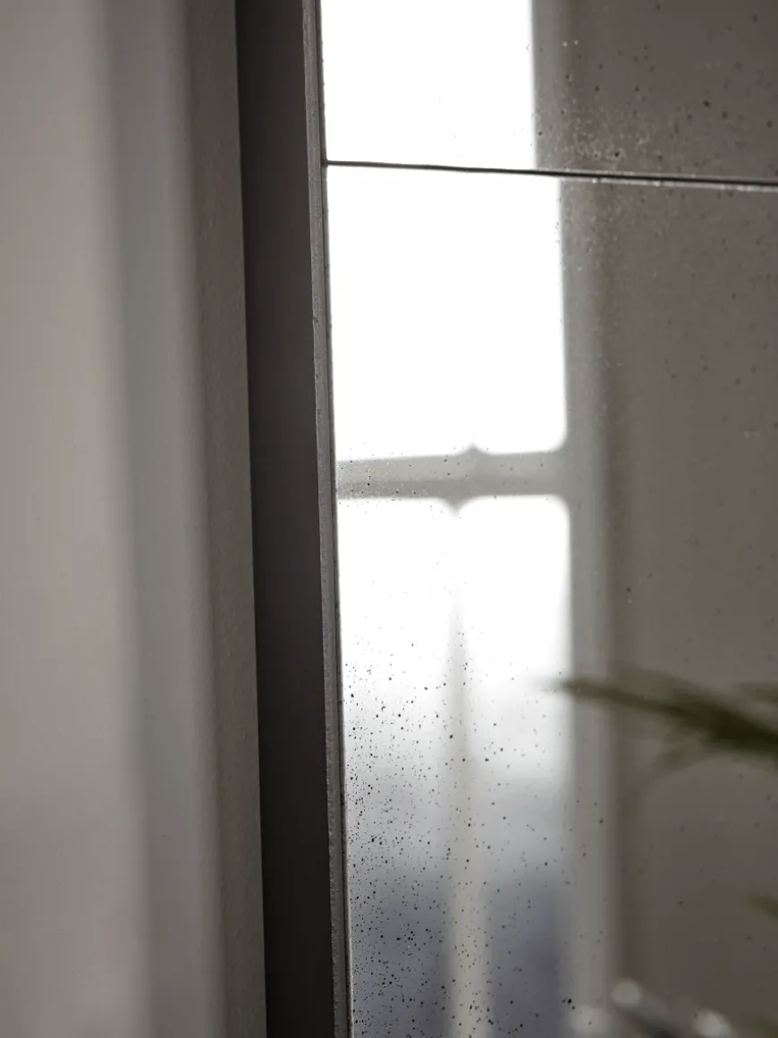 Aged Glass Full Length Panel Mirror