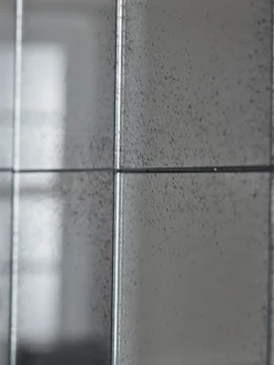 Aged Glass Panel Mirror
