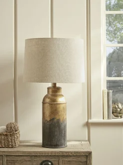 Aged Metal Table lamp