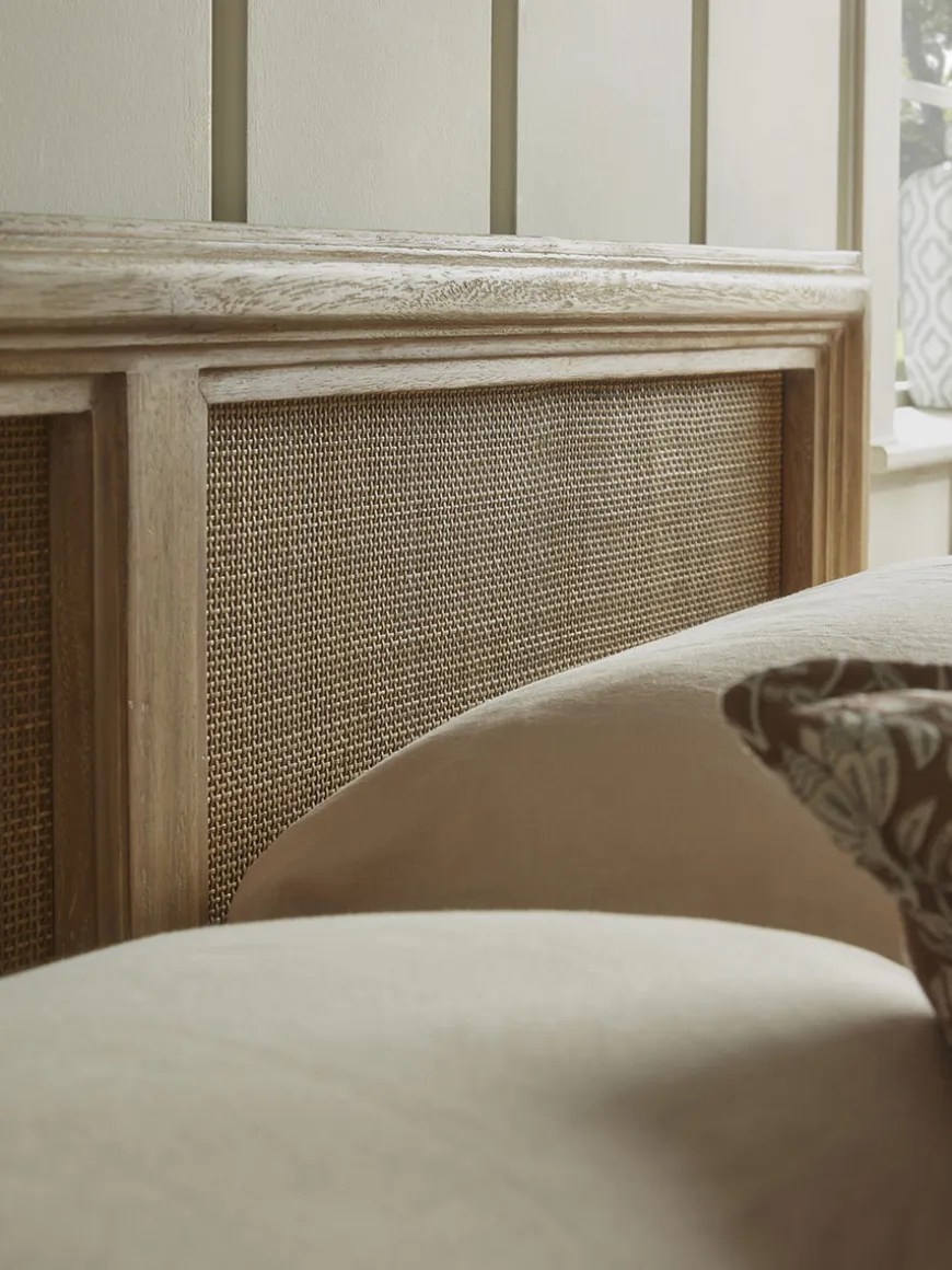 Aged Wicker Headboard