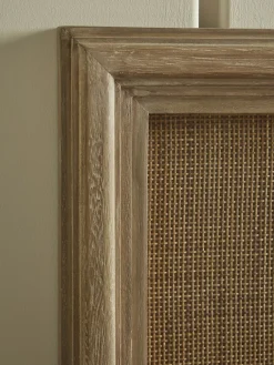 Aged Wicker Headboard
