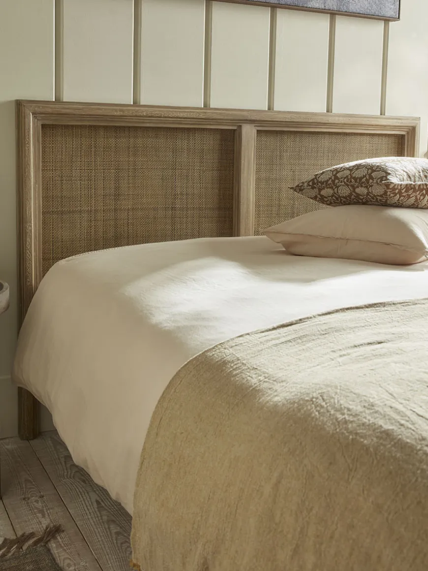 Aged Wicker Headboard