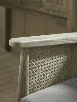 Aged Wicker Occasional Chair