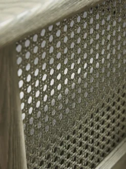 Aged Wicker Occasional Chair