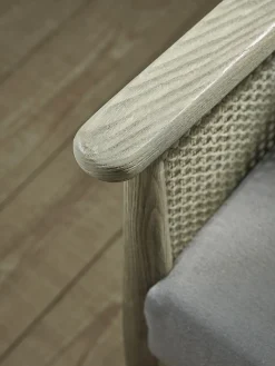 Aged Wicker Occasional Chair