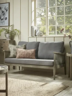 Aged Wicker Sofa