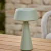 Aldan Outdoor Table Lamp - Sage Green