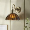 Amber Scalloped Wall Light