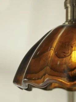 Amber Scalloped Wall Light