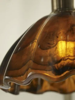 Amber Scalloped Wall Light