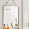Antique Brass French Folding Mirror - Large