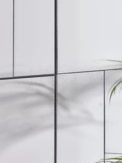Antique Glass Panel Mirror