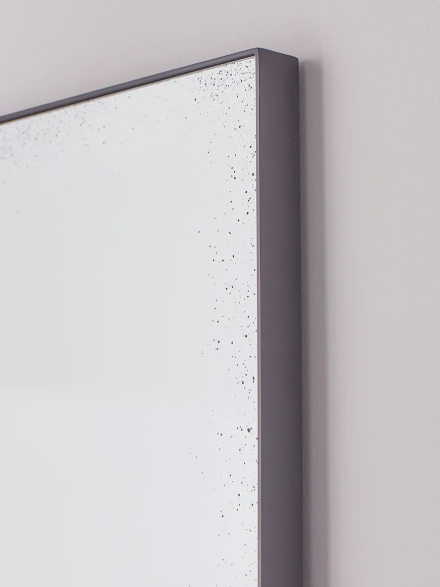 Antique Glass Panel Mirror