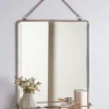 Antique Silver French Folding Mirror - Large