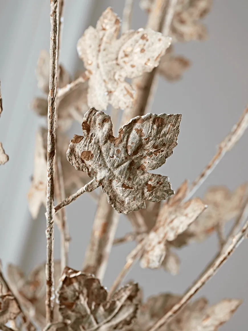 Antique White Leaves Chandelier
