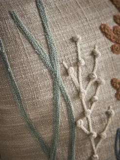 Aquatic Embroided Cushion