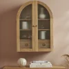 Arched Teak Storage Cabinet