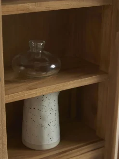 Arched Teak Storage Cabinet