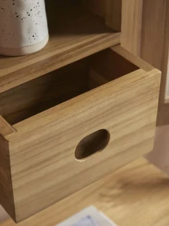 Arched Teak Storage Cabinet