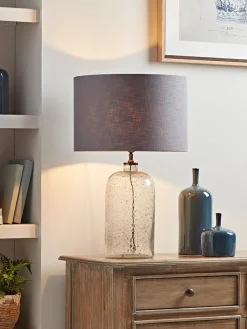 Aria Clear Glass Table Lamp - Large