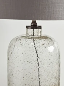 Aria Clear Glass Table Lamp - Large