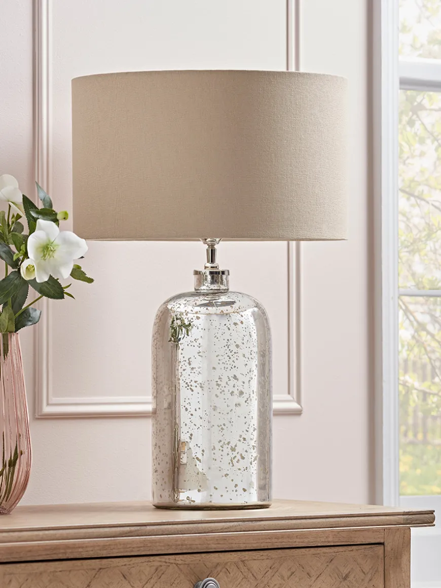 Aria Mercuried Glass Table Lamp - Large