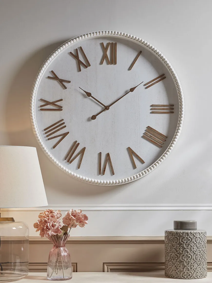 Beaded Wooden Clock