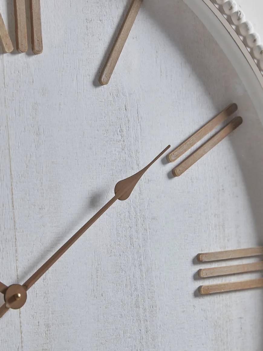 Beaded Wooden Clock