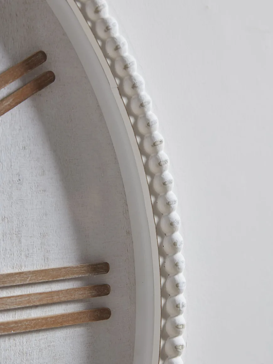 Beaded Wooden Clock