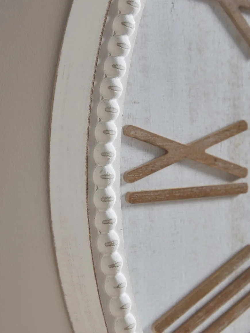 Beaded Wooden Clock