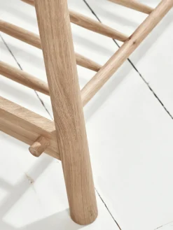 Bergen Oak Clothes Rail - Natural
