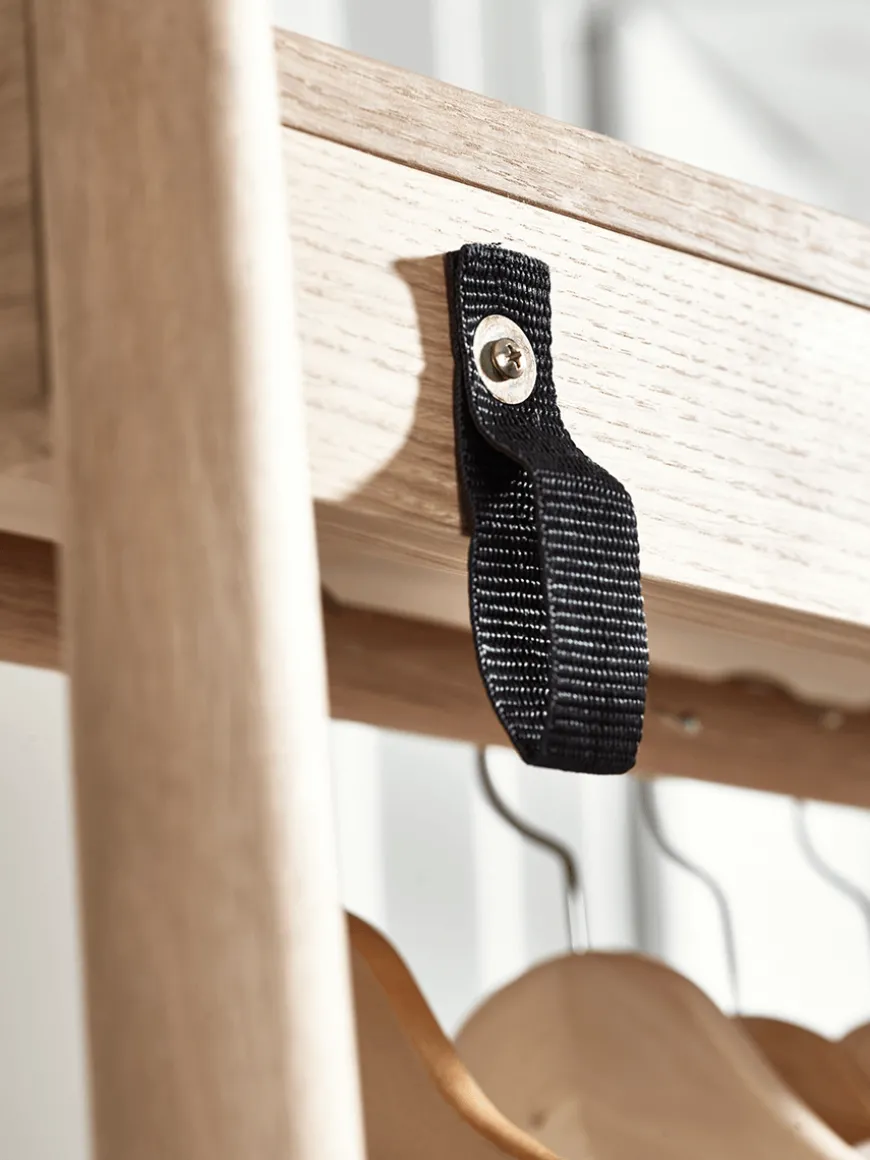 Bergen Oak Clothes Rail - Natural