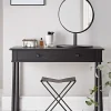 Bergen Oak Dressing Table - Black