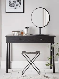 Bergen Oak Dressing Table - Black