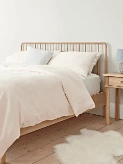 Bergen Oak Kingsize Bed - Natural