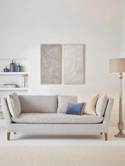 Biscay Striped Sofa - Three Seater