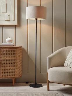 Black & Beige Floor Lamp