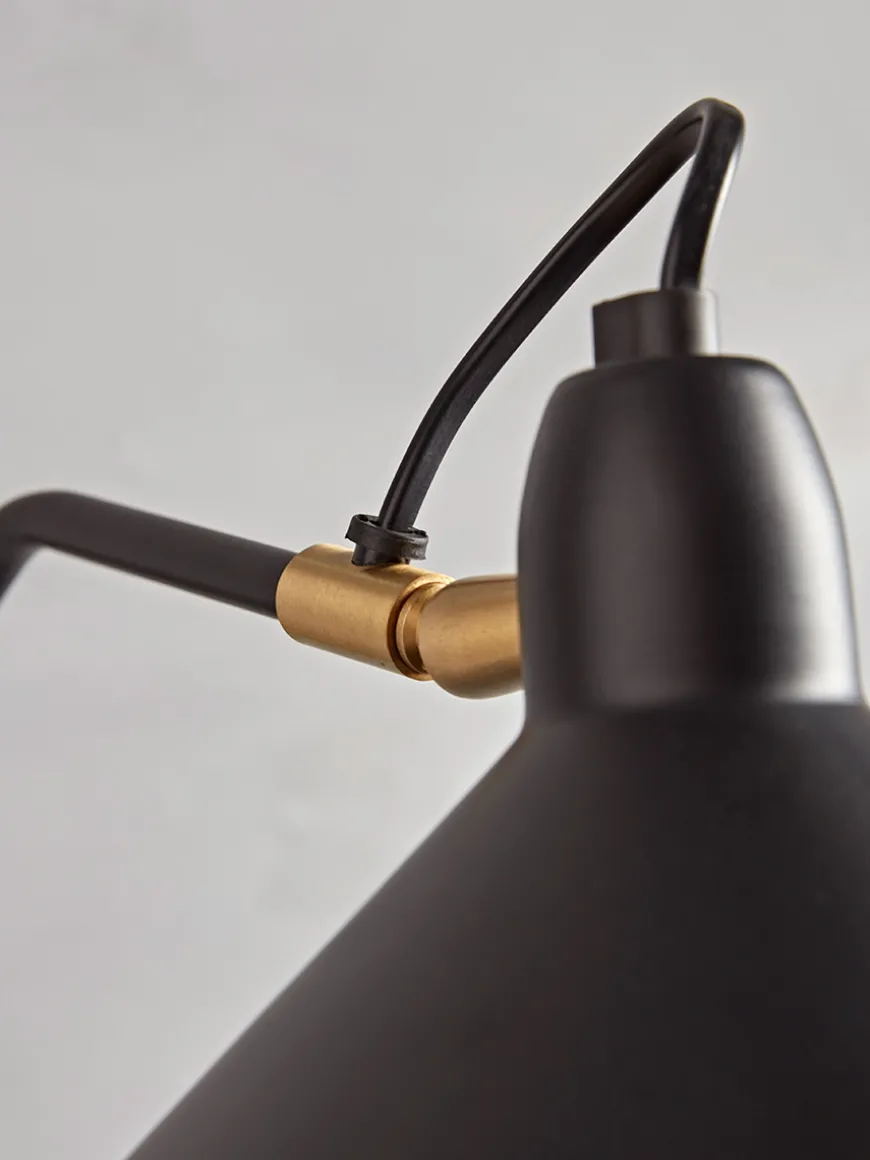 Black & Brass Wall Light
