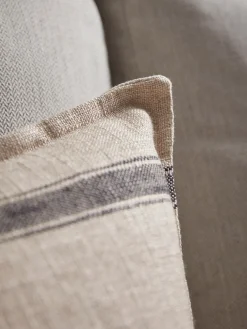 Black & Natural Striped Cushion Cover - Rectangle