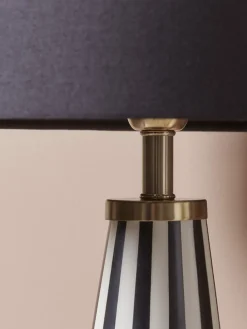 Black & White Tapered Table Lamp