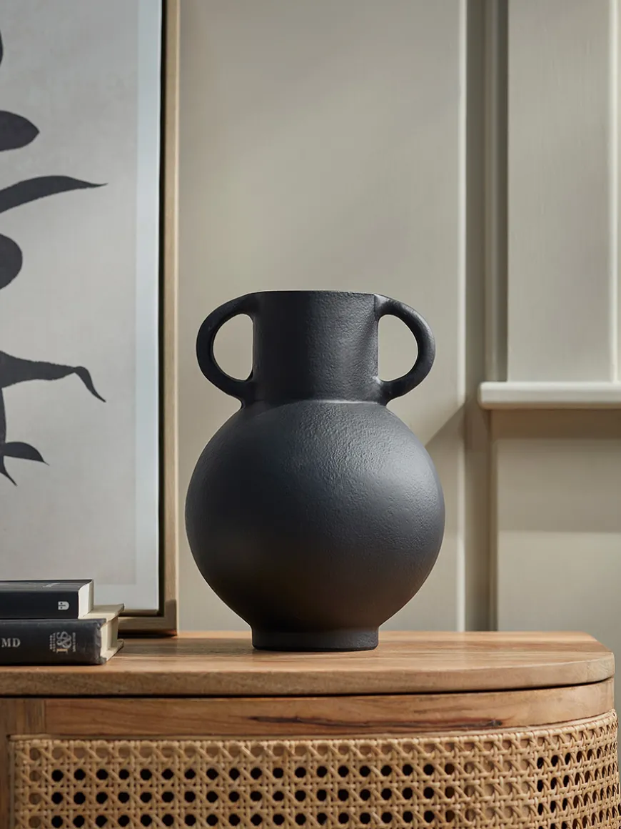 Black Handled Vase