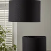 Black Linen Shade