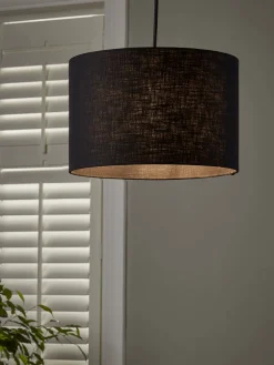 Black Linen Shade