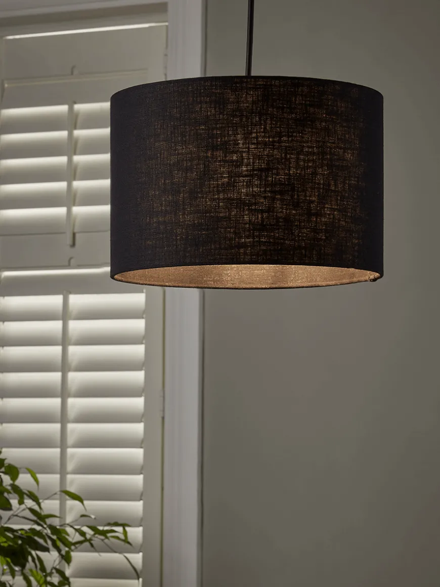 Black Linen Shade