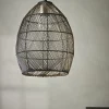 Black Metal Woven Pendant